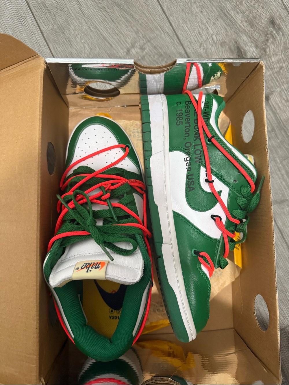 Nike Dunk Low Off-White Pine Green